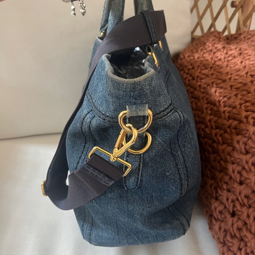 Prada Denim Shopping Tote (Large) - Picture 7 of 16